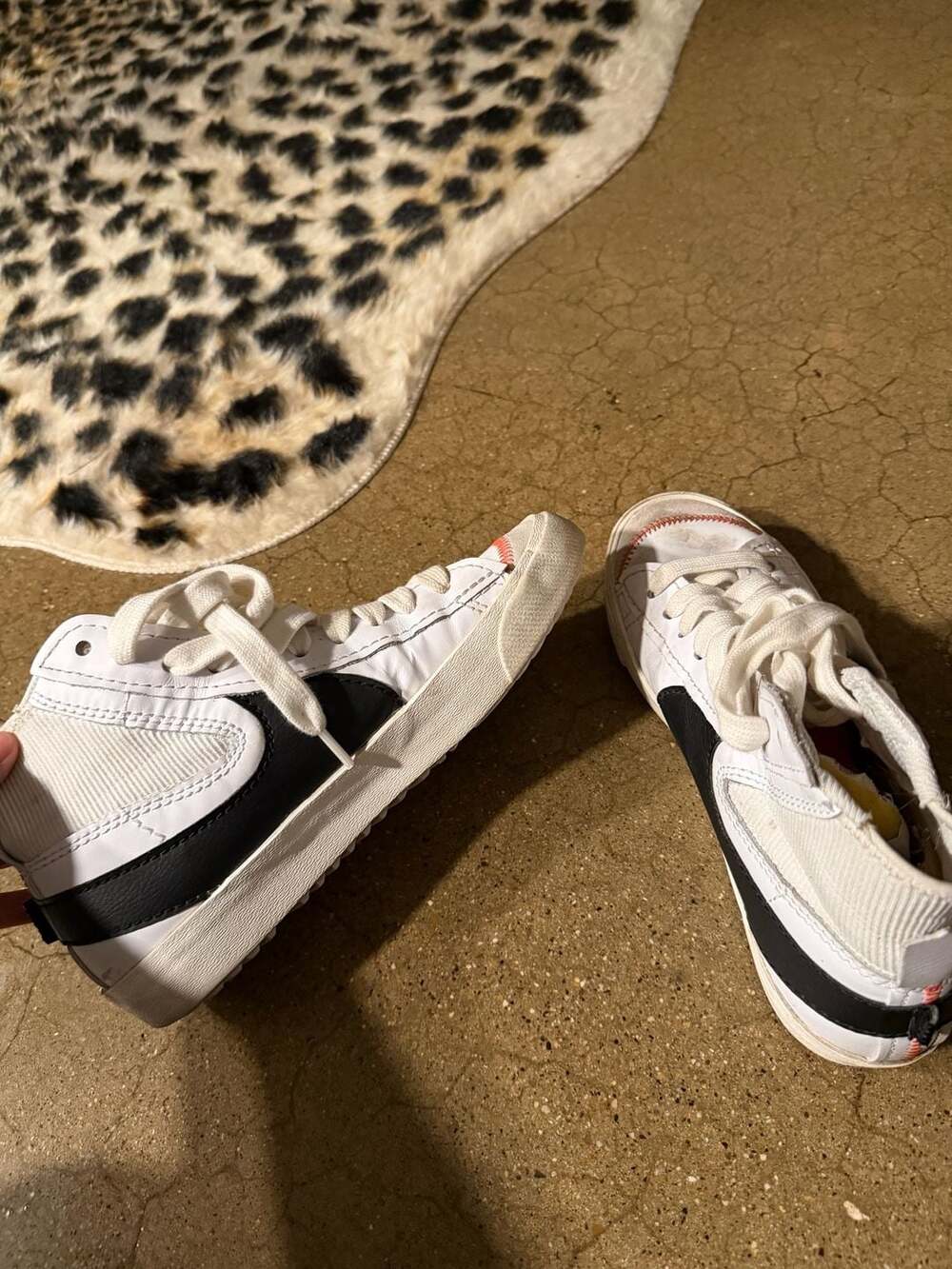 Nike Blazer Mid 77 Jumbo Size 9 White Black